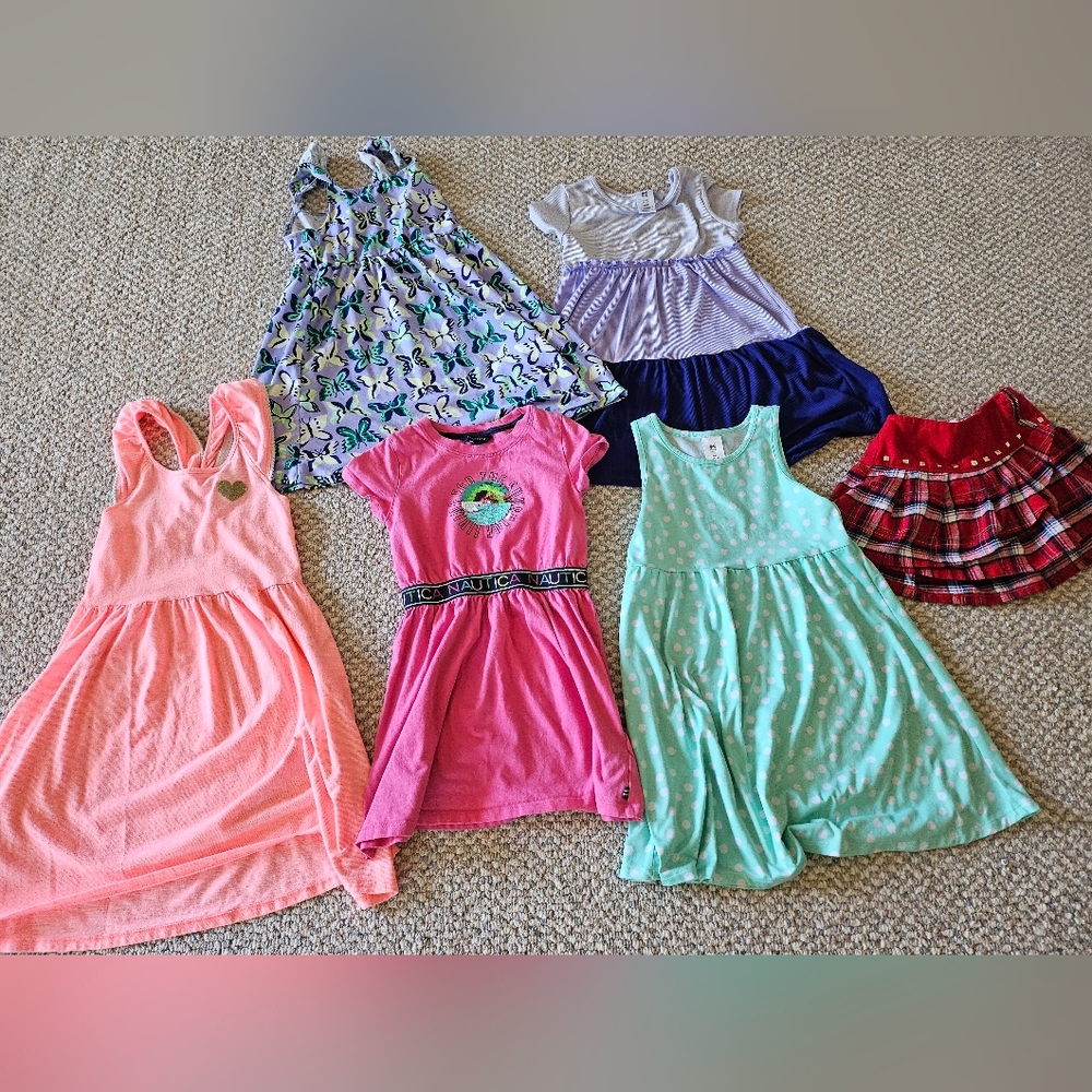 Colorful Girls' Dresses Collection Sz 6